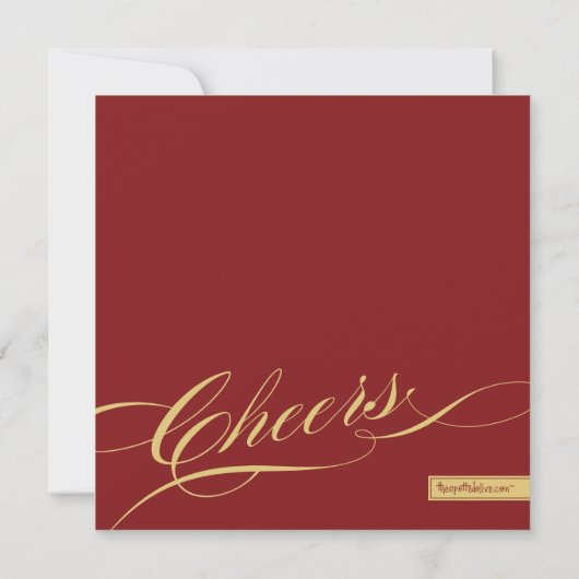 Uitnodiging van de partij Elegant Mix & Mingle (Achterkant)