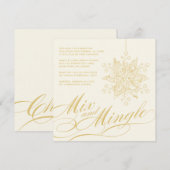 Uitnodiging van de partij Elegant Mix & Mingle (Voorkant / Achterkant)