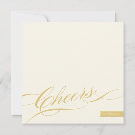 Uitnodiging van de partij Elegant Mix & Mingle (Achterkant)