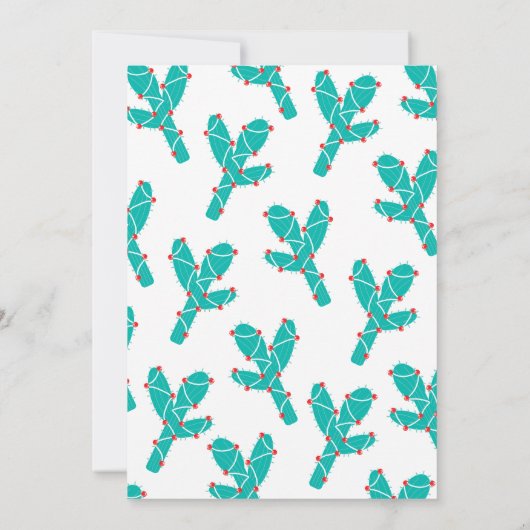 Uitnodiging van de partij Fa la Llama Holiday (Achterkant)