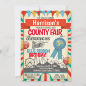 Uitnodiging van de partij Fair Birthday (Voorkant)