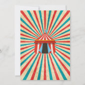 Uitnodiging van de partij Fair Birthday (Achterkant)