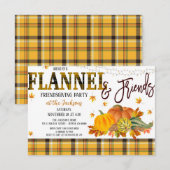 Uitnodiging van de partij Flannel en de Vrienden v (Voorkant / Achterkant)