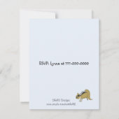 Uitnodiging van de partij Forest Friends Birthday (Achterkant)