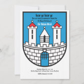 Uitnodiging van de partij Fortress Birthday (Voorkant)