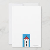 Uitnodiging van de partij Fortress Birthday (Achterkant)