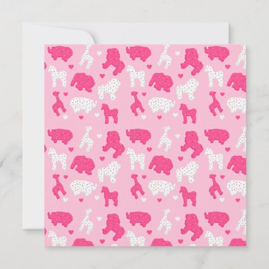 Uitnodiging van de partij Frosted Animal Cookie Bi (Achterkant)