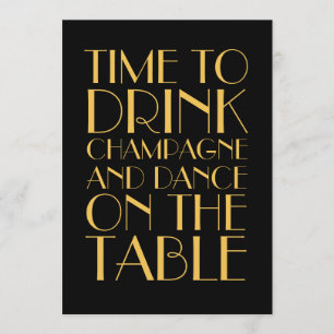 Uitnodiging van de partij Gold 1920