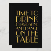 Uitnodiging van de partij Gold 1920 in het nieuwja (Voorkant / Achterkant)