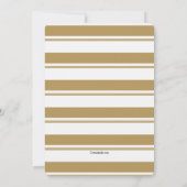 Uitnodiging van de partij Gold Stripes (Achterkant)