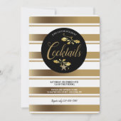 Uitnodiging van de partij Gold Stripes (Voorkant)