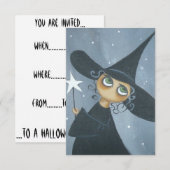 Uitnodiging van de partij Good Witch Halloween (Voorkant / Achterkant)