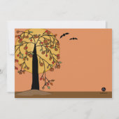 Uitnodiging van de partij Halloween (Achterkant)