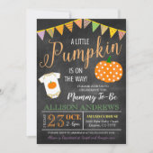 Uitnodiging van de partij Halloween Baby shower (Voorkant)