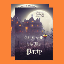Uitnodiging van de partij Halloween Bachelorette