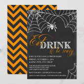 Uitnodiging van de partij Halloween - Costume Part (Voorkant / Achterkant)