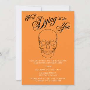 Uitnodiging van de partij Halloween - elegante vol