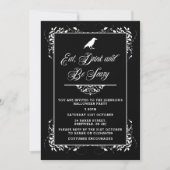 Uitnodiging van de partij Halloween - elegante vol (Voorkant)