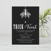 Uitnodiging van de partij Halloween - elegante vol (Staand voorkant)