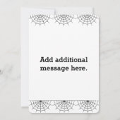 Uitnodiging van de partij Halloween met pompoen, s (Achterkant)