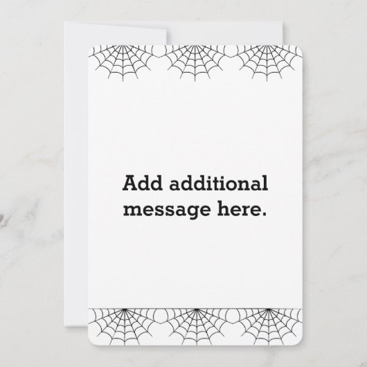 Uitnodiging van de partij Halloween met pompoen, s (Achterkant)