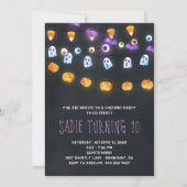 Uitnodiging van de partij Halloween Pumpkin (Voorkant)