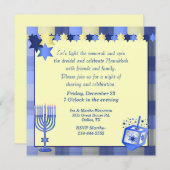 uitnodiging van de partij Hanukkah (Voorkant / Achterkant)