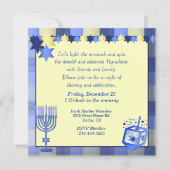  uitnodiging van de partij Hanukkah (Voorkant)
