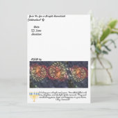 Uitnodiging van de partij Hanukkah (Staand voorkant)