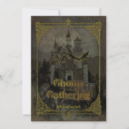 Uitnodiging van de partij Haunted Castle Halloween