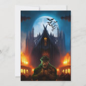 Uitnodiging van de partij Haunted House Halloween (Achterkant)