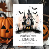 Uitnodiging van de partij Haunted House Halloween