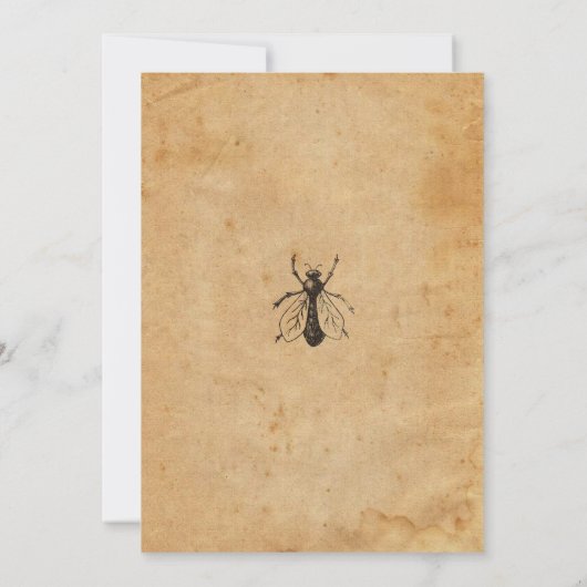 Uitnodiging van de partij Haunted House Halloween (Achterkant)