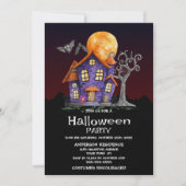 Uitnodiging van de partij Haunted House Halloween (Voorkant)