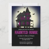Uitnodiging van de partij Haunted House Halloween (Voorkant)