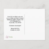 Uitnodiging van de partij Haunted House Halloween Briefkaart (Achterkant)