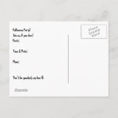 Uitnodiging van de partij Haunted House Halloween Briefkaart (Achterkant)
