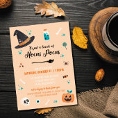 Uitnodiging van de partij Hocus Pocus Halloween