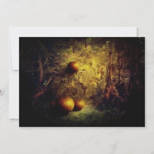 Uitnodiging van de partij Holiday Pumpkin Patch (Achterkant)