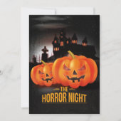 Uitnodiging van de partij Horror Night Halloween (Voorkant)