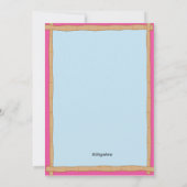 Uitnodiging van de partij Hot Pink Tikki Torch (Achterkant)