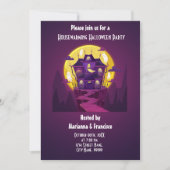 Uitnodiging van de partij Housewarming Halloween (Voorkant)