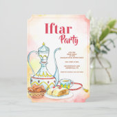 Uitnodiging van de partij Iftar (Staand voorkant)