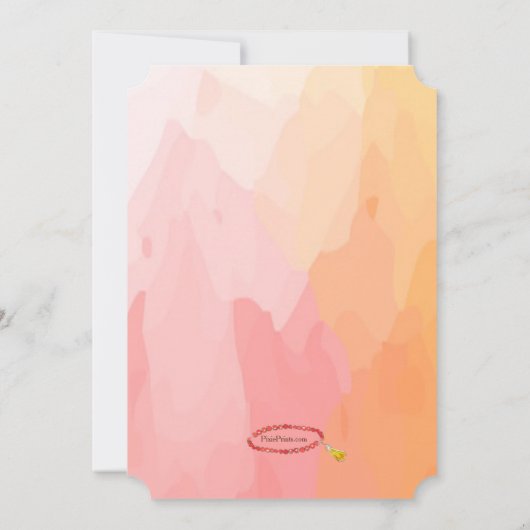 Uitnodiging van de partij Iftar (Achterkant)