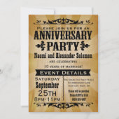 Uitnodiging van de  partij Jubileum (Voorkant)