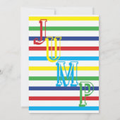 Uitnodiging van de partij Jump Bounce House Birthd (Achterkant)