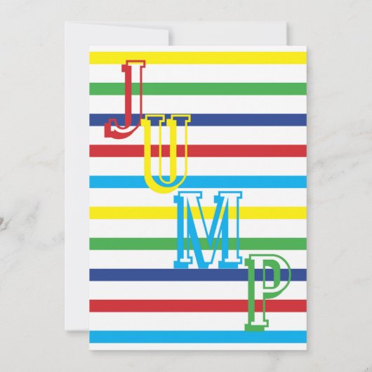 Uitnodiging van de partij Jump Bounce House Birthd (Achterkant)