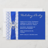 Uitnodiging van de partij Lace en Snowflake (Voorkant)