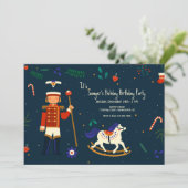 Uitnodiging van de partij Little Soldier Birthday (Staand voorkant)