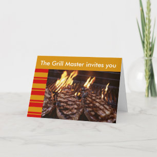 Uitnodiging van de Partij Luau van de grill de